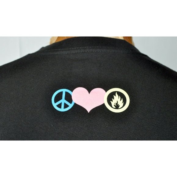 Tunu Guam BBQ Peace Love and Barbecue T-Shirt XL Mens Retired Woodstock Chamorro - Picture 6 of 7